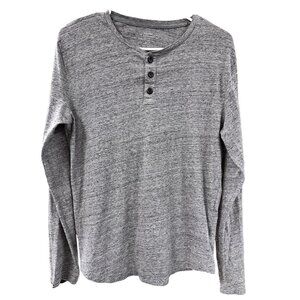 🌸3/$15🌸Old Navy Mens Gray Long Sleeve Henley Shirt Size S
